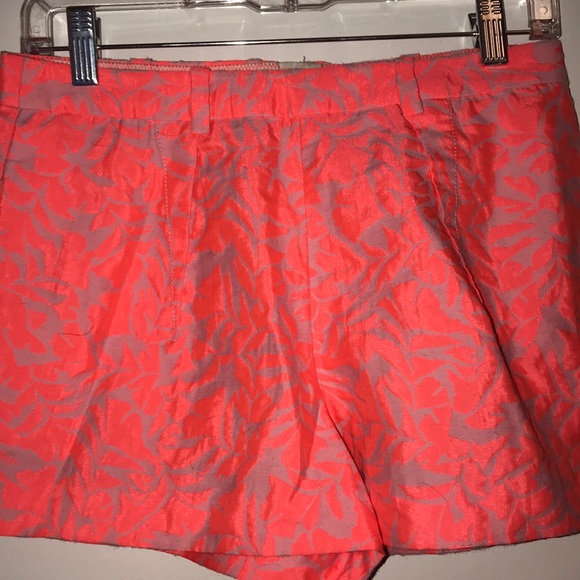 Floral Patterned Bright Pink High Waisted Shorts - Picture 3 of 3